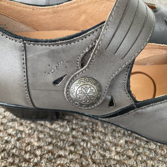 NIB Women's AETREX Rachel Mary Jane Shoes 9.5 Grey - Picture 5 of 11